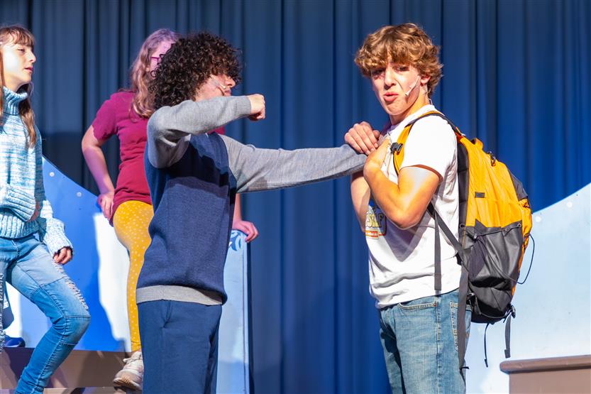 Students onstage